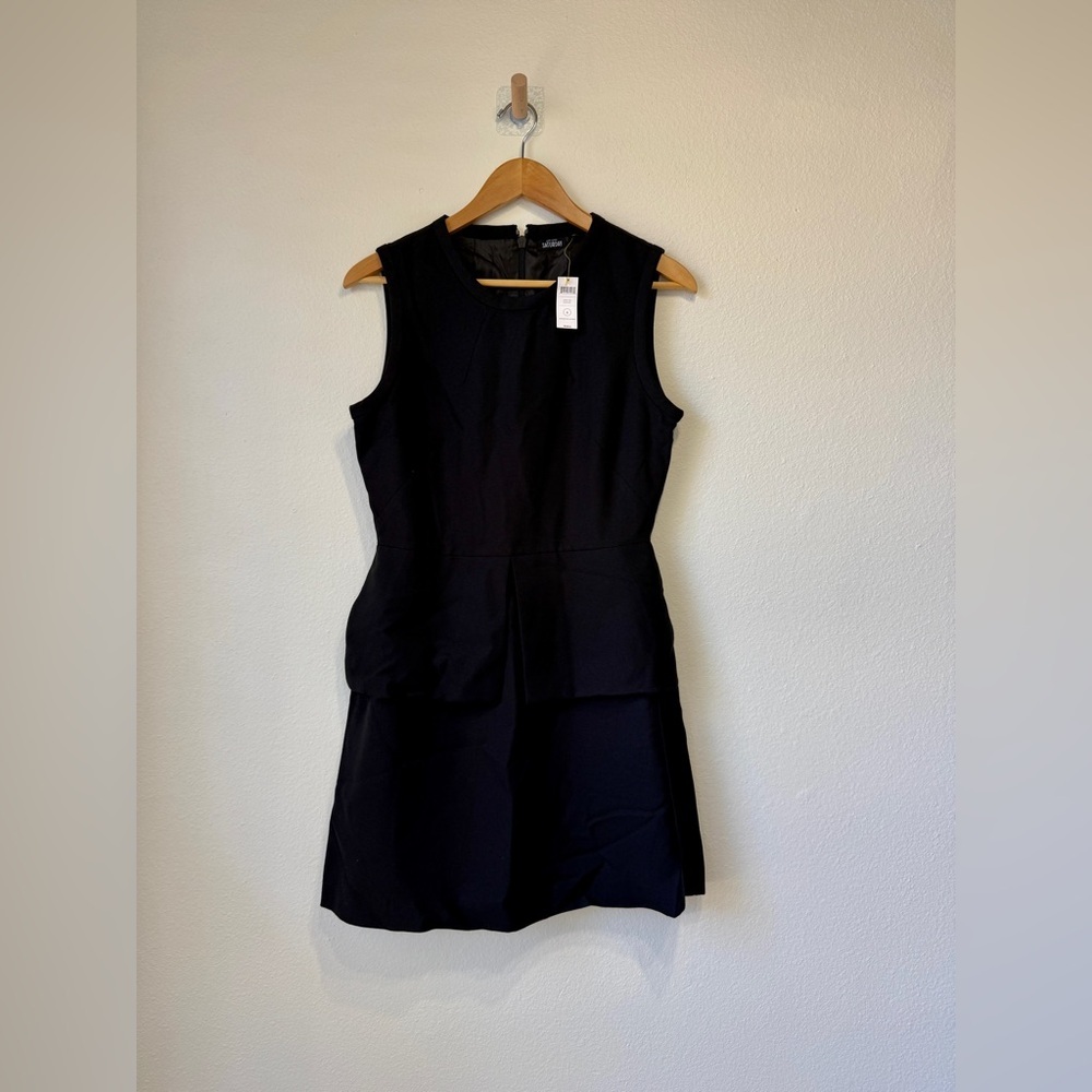 Kate Spade Saturday Sleeveless Peplum Dress Black Size 6 NWT - Picture 3 of 7
